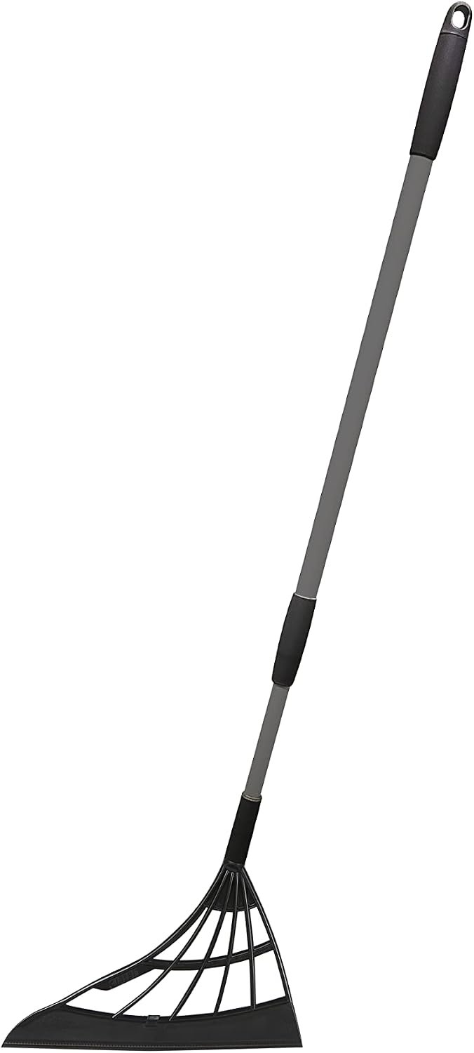 Original Broombi – All-Surface Silicone Broom, Squeegee, Pet Hair Remover – Smart Broom for Indoor Cleaning – Cleans Glass, Fine Dust, Hair, Liquids – for Smooth Floors, Rugs, Windows (Black)