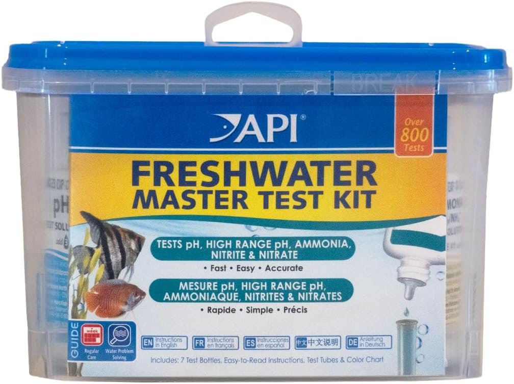 API Freshwater Master Test Kit 800-Test Freshwater Aquarium Water Kit, White, Single, Multi-Colored