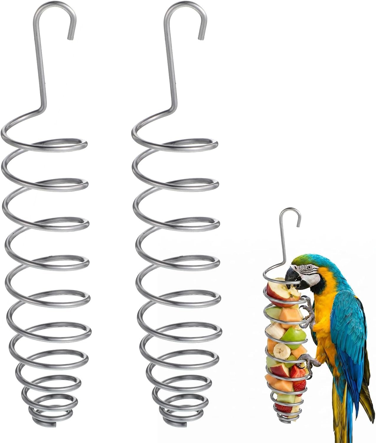 2 Pcs Millet Holder for Bird Cage, Bird Foraging Toy