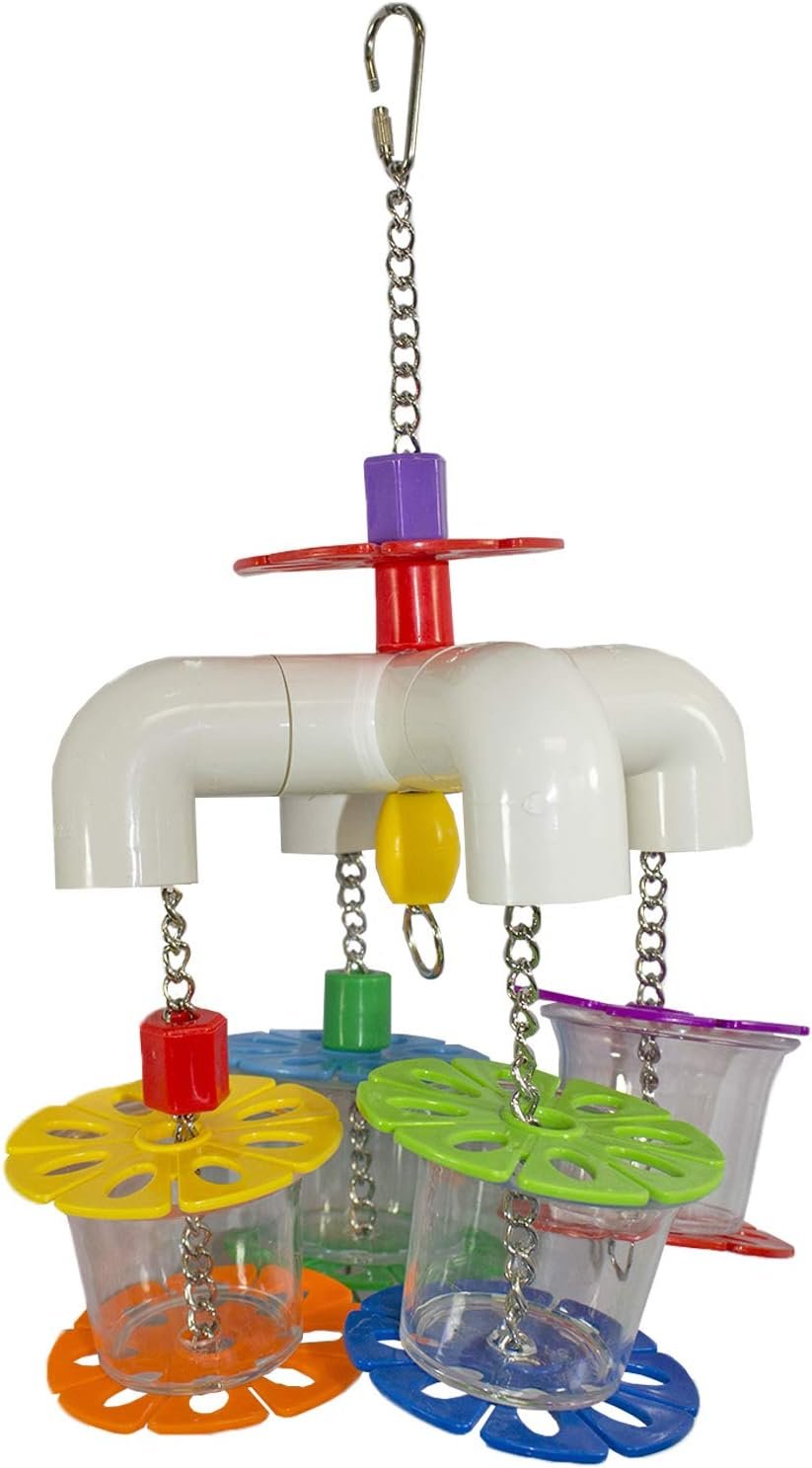 Mobile Forager – Durable Fun Treat Foraging Cage Accessory Toy – Sugar Gliders, Squirrels, Chinchillas, Prairie Dogs, Degus, Opossums, Marmosets, Monkeys, Parrots, Birds, Rats, Hamsters & Gerbils