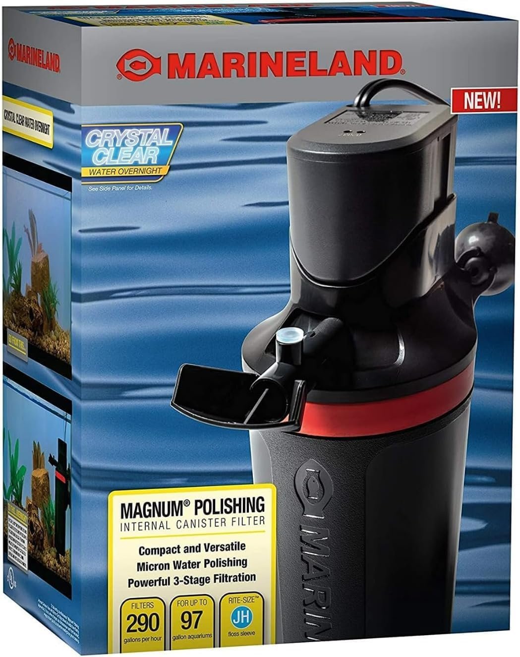 Marineland Magnum 290 GPH Polishing Canister Aquarium Filter