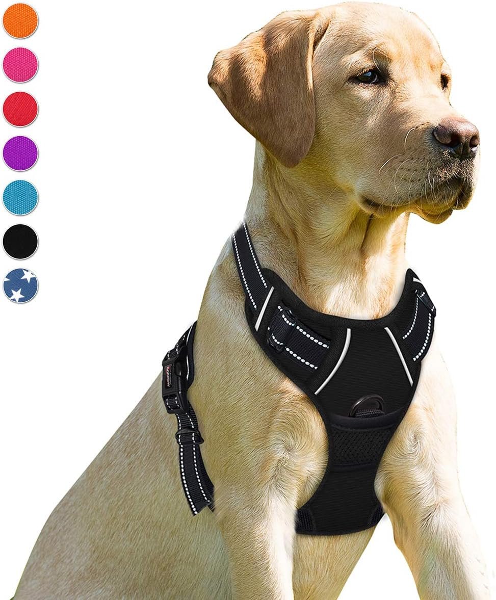 BARKBAY Dog Harness No Pull for Medium Sized Dog Front Back Clips,Dog Vest