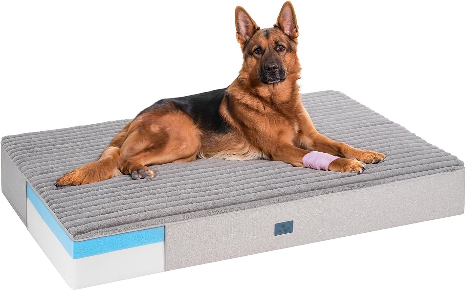 Veehoo Orthopedic Memory Foam Dog Bed for Senior Dogs, 7″ Thick XXL Dog Bed