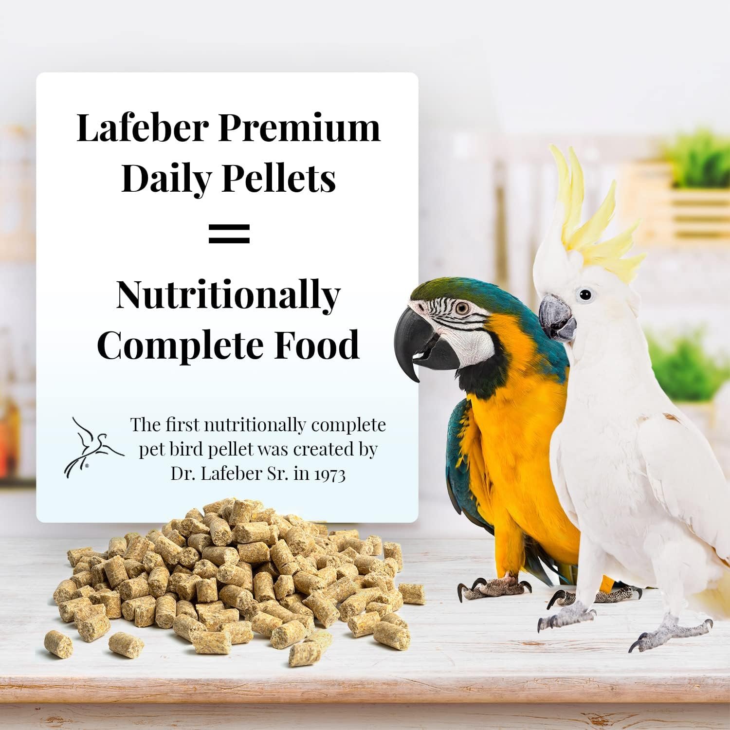 LAFEBER’S Premium Daily Diet Pellets, for Macaws and Cockatoos, 5 lb