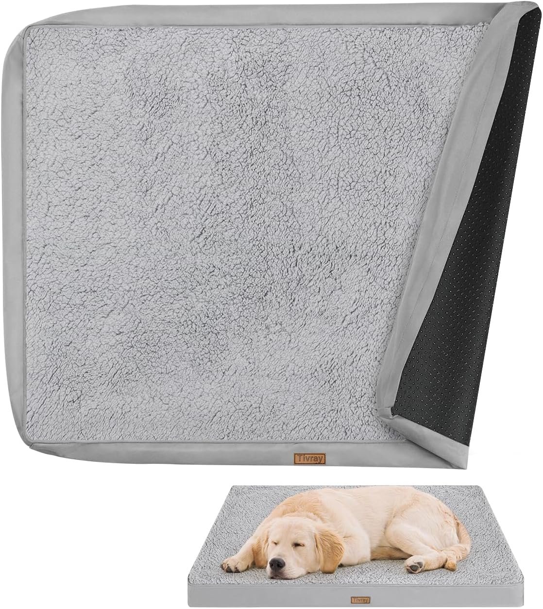 Waterproof Dog Bed Covers Replacement, 44x32x3in, Cover Only