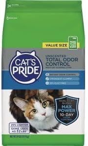 Cats Pride MAX Power Total Odor Control UNSCENTED CLUMPING CAT Litter, 24-LB Bag