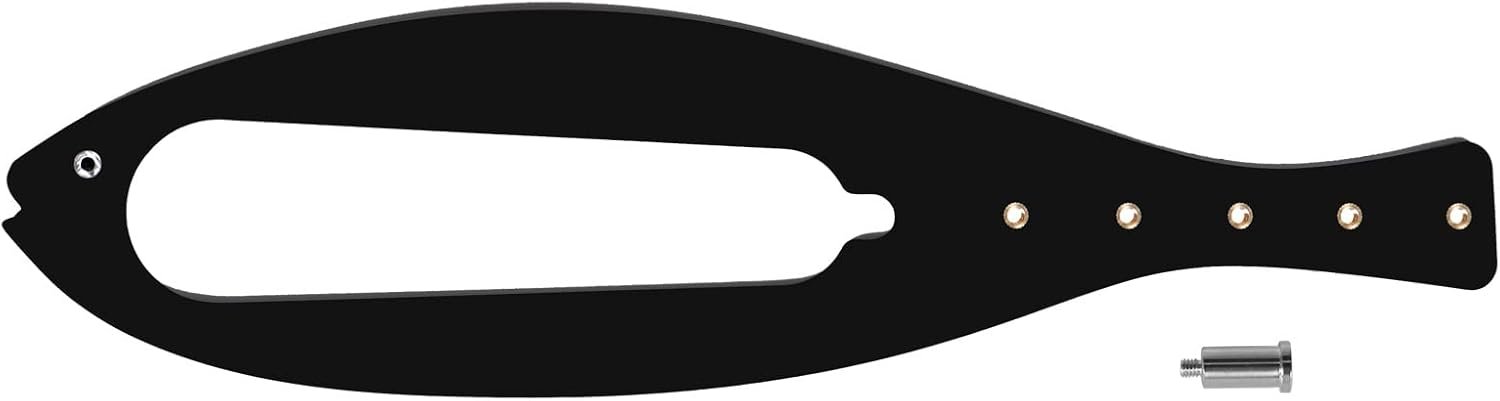 Pet Door Latch for Cats, Adjustable Door Strap 2.5″-6″, No Drill Cat Door Holder, Flexible Door Stopper to Keep Dogs Out, One-Hand Install Pet Door Buddy Alternative, Black