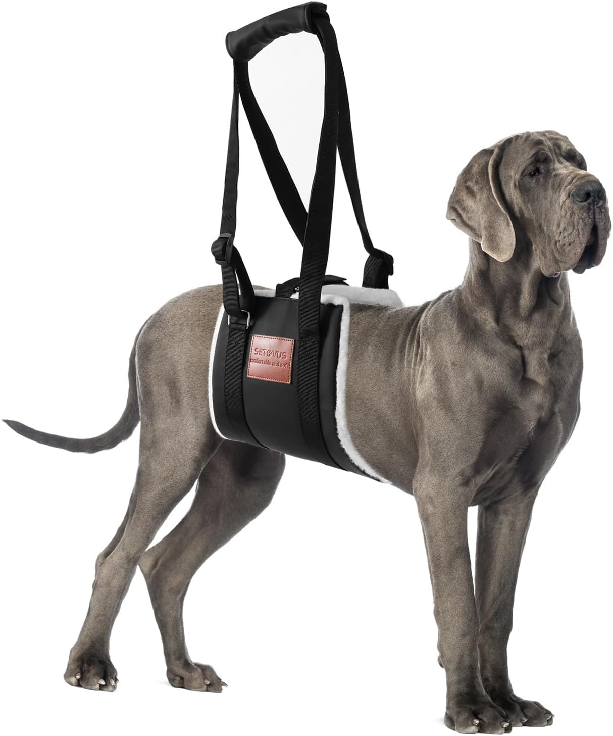 Dog Sling for Back Legs, Dog Lift Harness for Large Dogs, Hind Leg Support for Senior Elderly Dogs, Post-Op ACL/TPLO Hip Dysplasia Recovery, Soft Padded, Stairs & Walking Assistance
