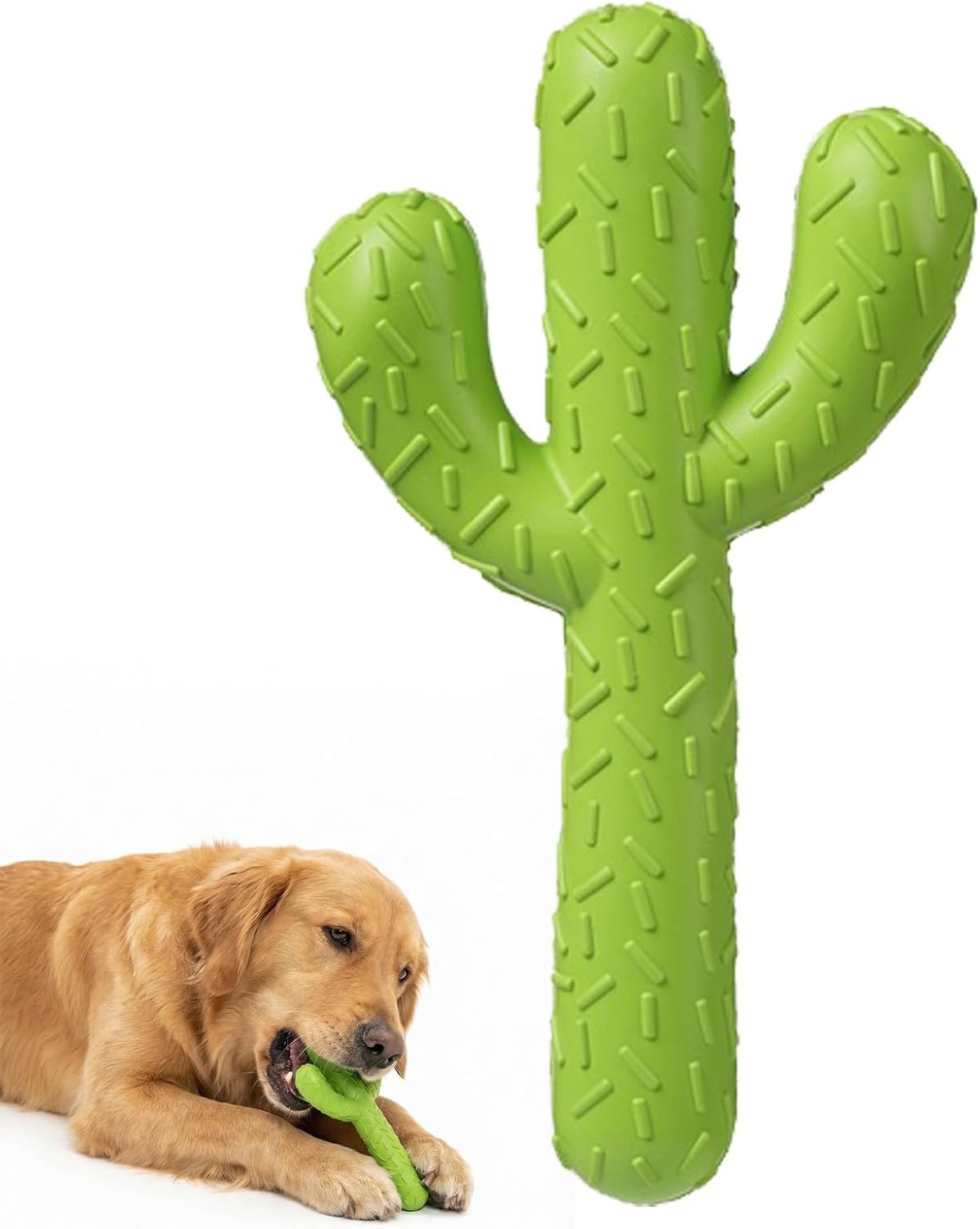 MewaJump Dog Chew Toys, Durable Rubber Dog Toys for Aggressive Chewers