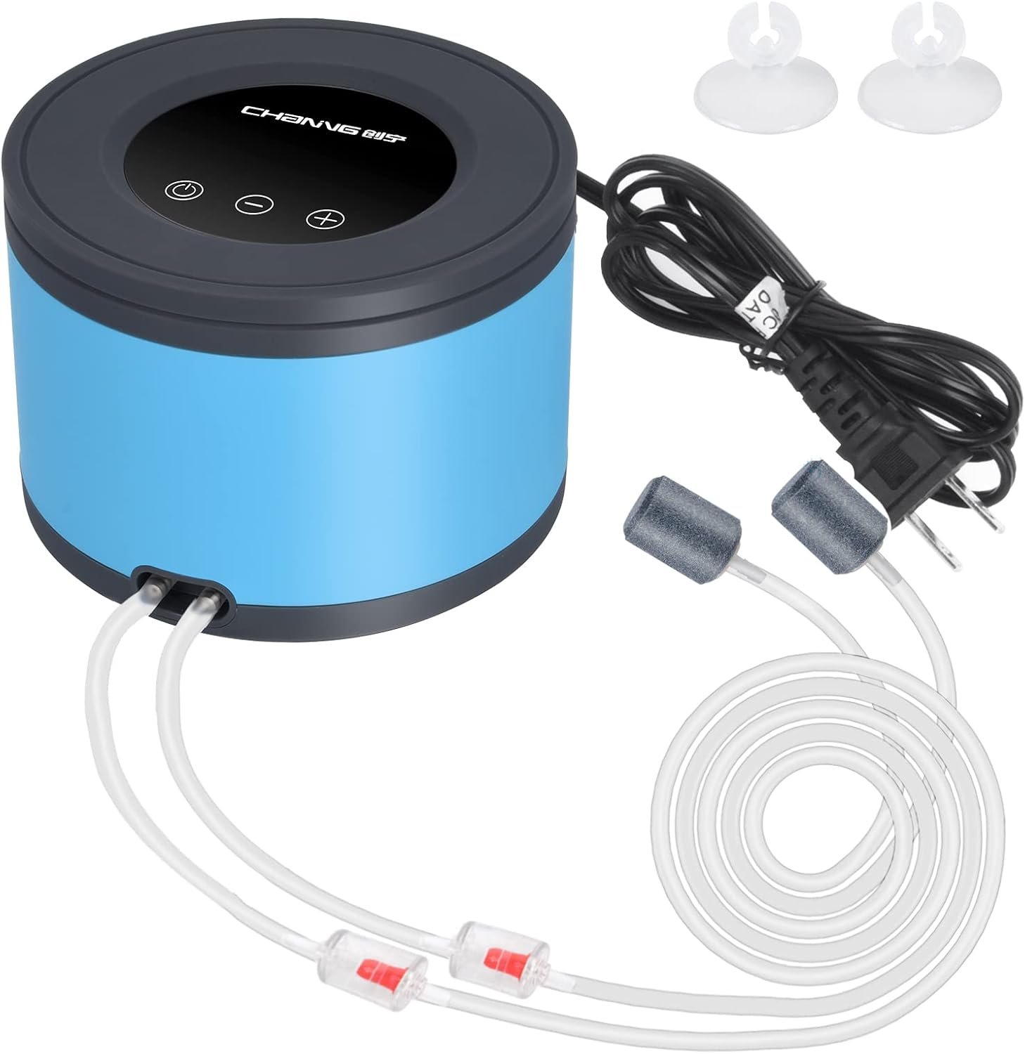 Aquarium Air Pump Dual Outlets, Quite Fish Tank Air Pump 20-600 Gallons