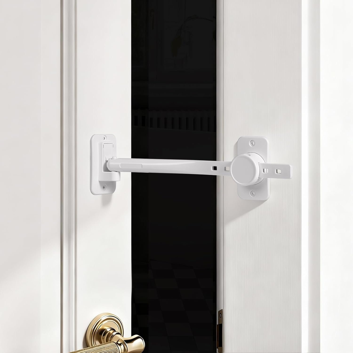 CLYMENE Door Stopper and Latch for Cats, Adjustable Door Holder Latch