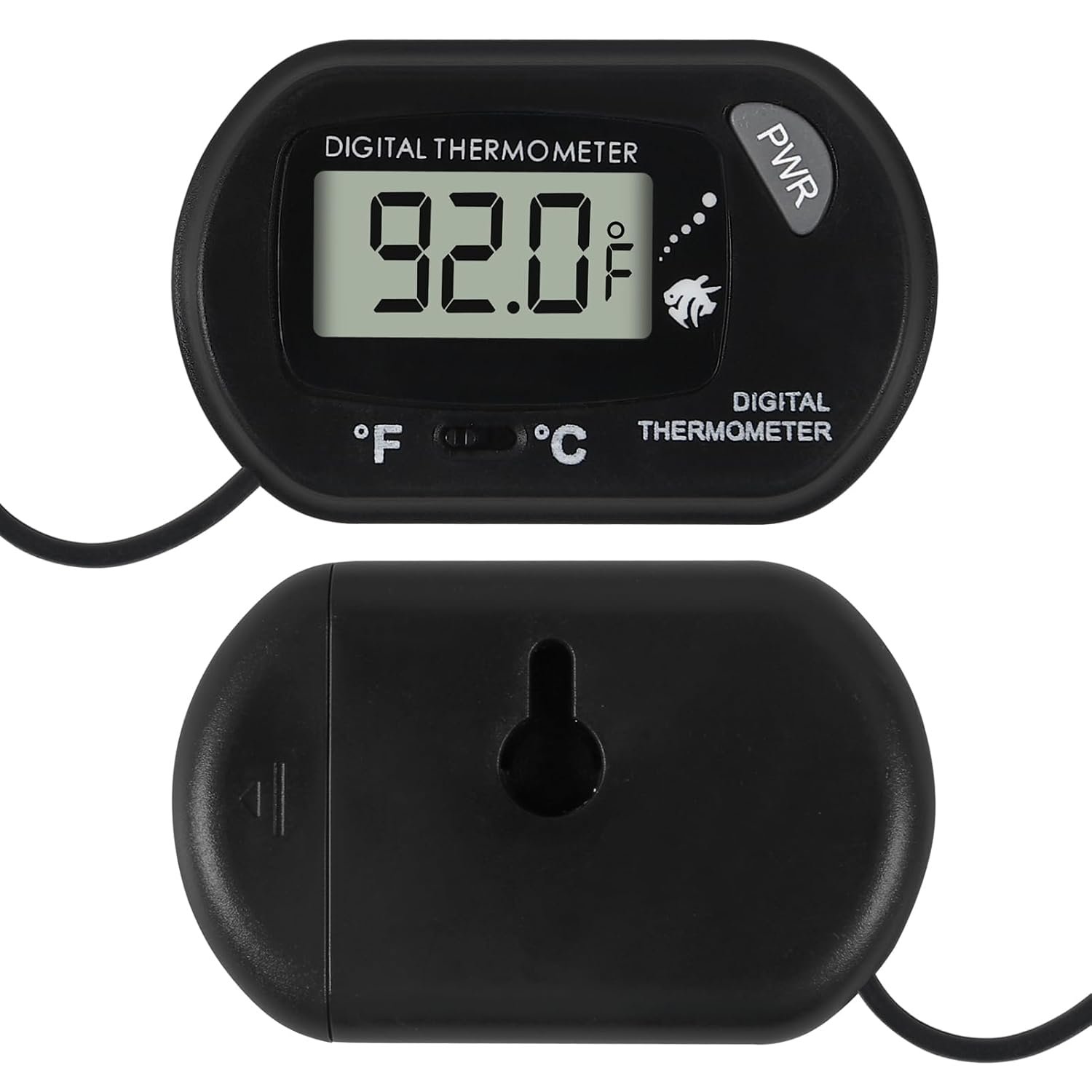 10Pcs Aquarium Thermometer Fish Tank Thermometer Reptile Terrarium Water Test Digital with LCD Display Fahrenheit/Celsius(℉/℃)