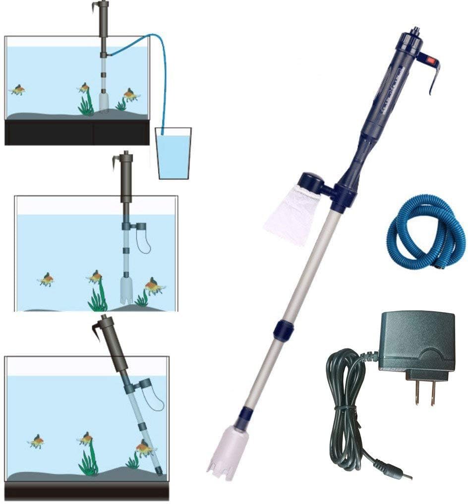Electric Battery/Adapter Powered Vacuum Water Filter Cleaner Sand Washer