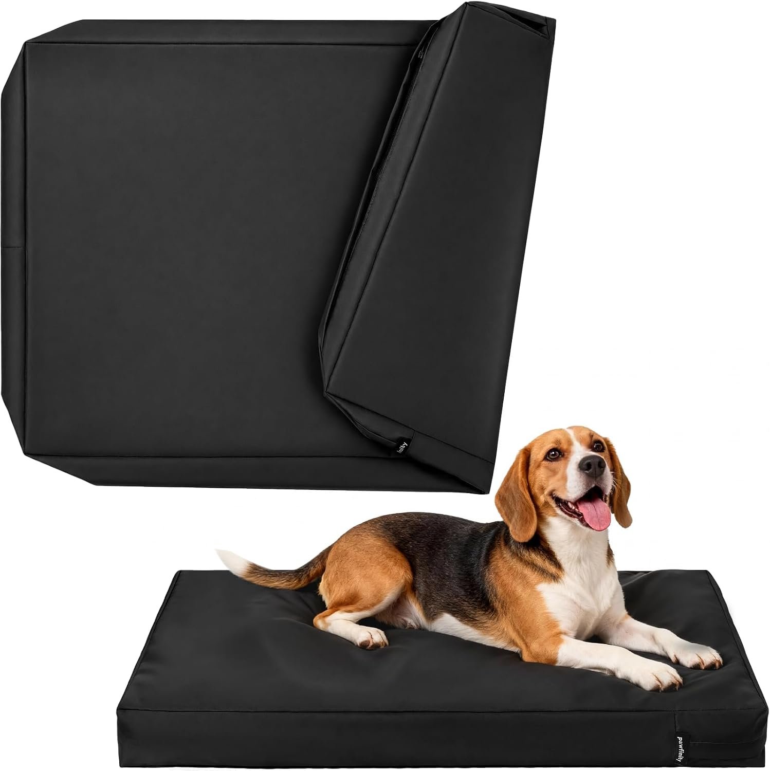 PAWFINITY Waterproof Dog Bed Cover Replacement Washable, Zipper Closure