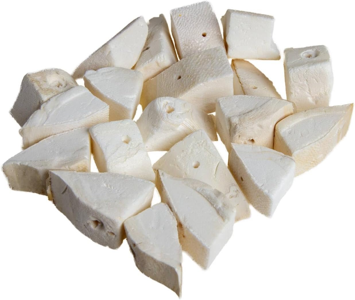 emours Crush Cuttlebone for Birds Tortoises Snails Reptiles Hamsters Hermit Crab Small Pets with Holder, (0.7-1”) Thick Grade, Low-Dust, Natural Calcium for Beak & Bone (10 Pcs)