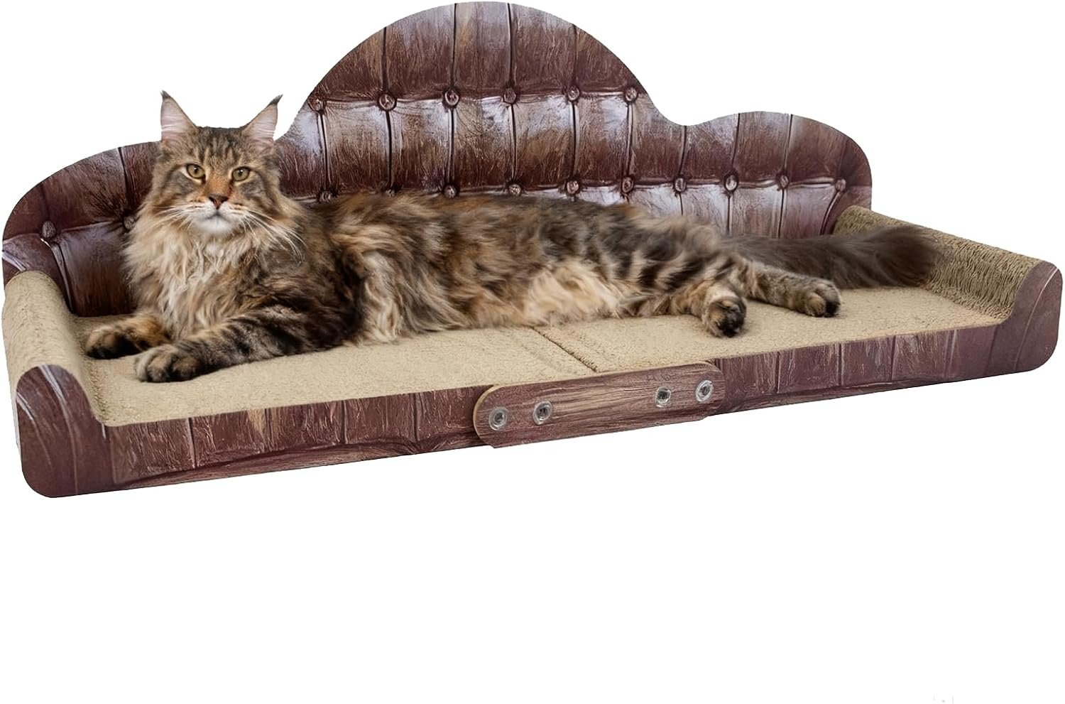 30″ Extra Large Cat Couch Scratcher, Multicat Cat Scratcher Bed Cardboard