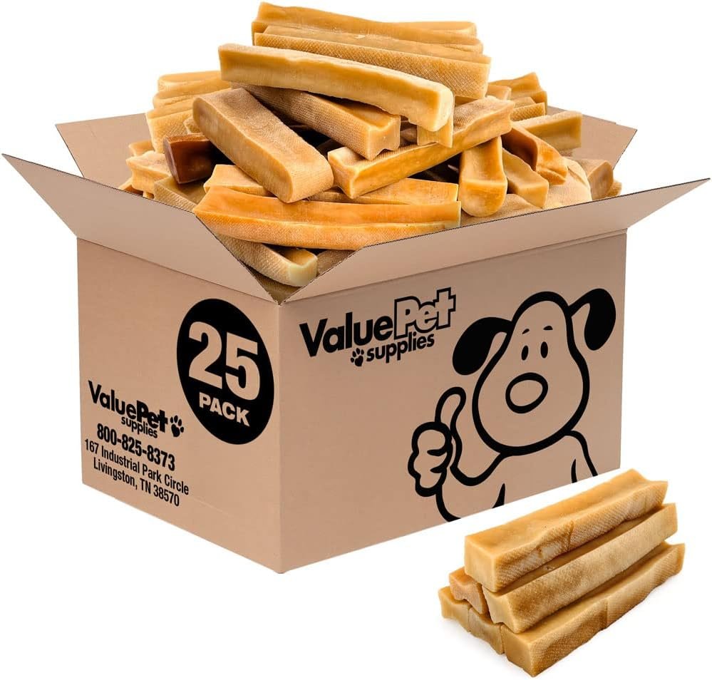 ValueBull Himalayan Yak Cheese Dog Chews, Large, 25 Count