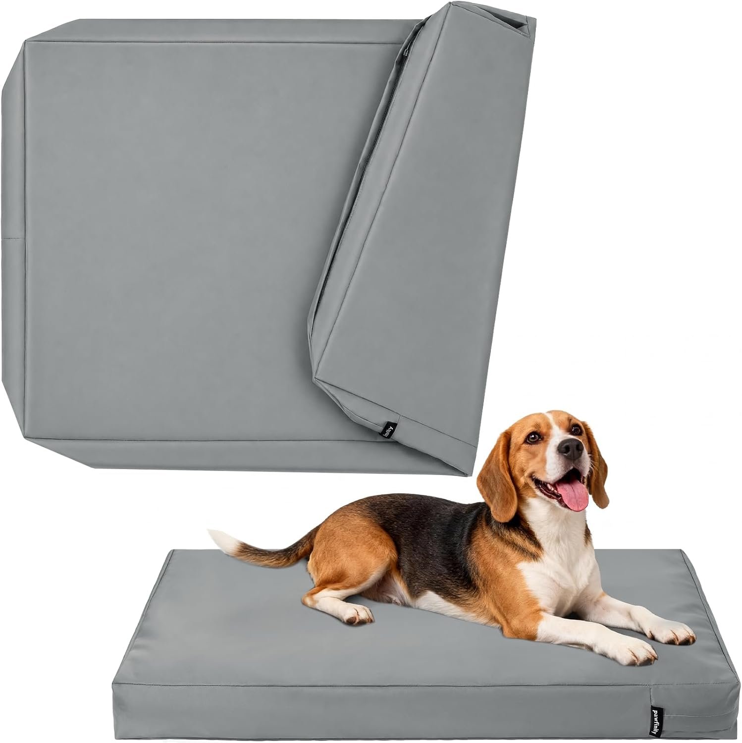 PAWFINITY Waterproof Dog Bed Cover Replacement Washable, Zipper Closure