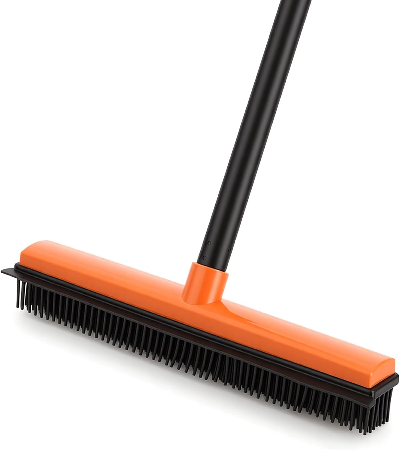 CLEANHOME Rubber Broom for Pet Hair on Carpet & Hardwood