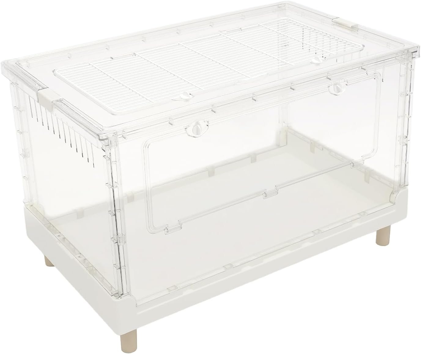 27.6″ Hamster Cage, 360 Viewing Transparent Hamster Habitat for Animal