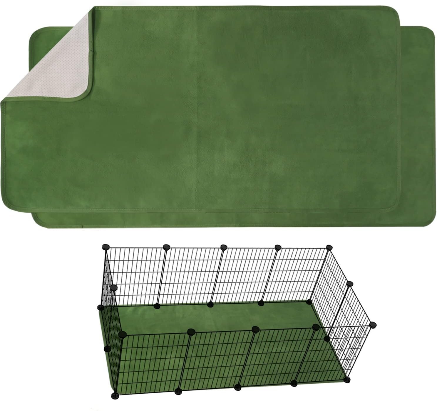 Guinea Pig Bedding Fleece Cage Liner C&C 2×4,Guinea Pig Fleece Blanket Cage Liner 56×28 (c&c 2×4 (2PCS))