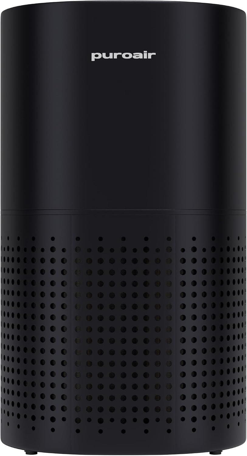 PuroAir 240 HEPA Air Purifiers for Home Pets Bedroom 1000 Ft² – Black