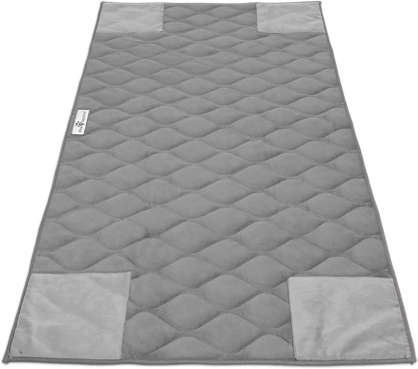 Paw Inspired PopCorner Guinea Pig Cage Liners | Washable Fleece Bedding or Pet Bed Mat for Small Animals | Super Absorbent Pee Pad with Reinforced Corners and Waterproof Bottom (C&C 2×4, Gray)