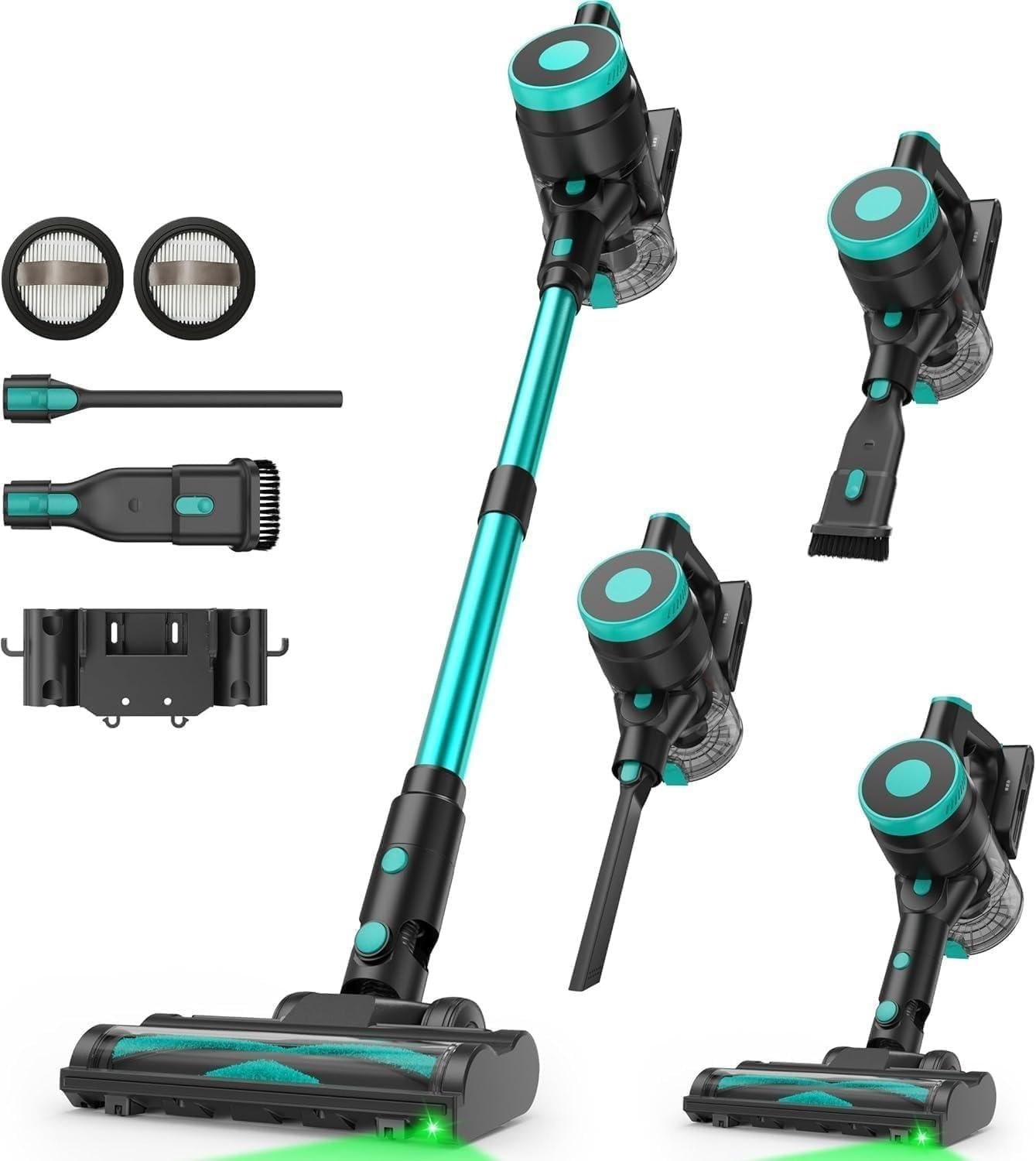Zefiro Cordless Vacuum 580W/55kPa Stick Vacuum Cleaner for Home