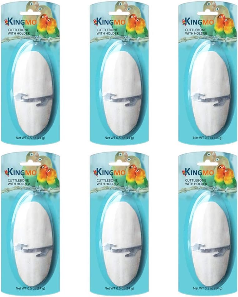 Bird Cuttlebone for Parakeets, Cuddle Bone, Birds Calcium, 5″-5.5″, 6 Pcs