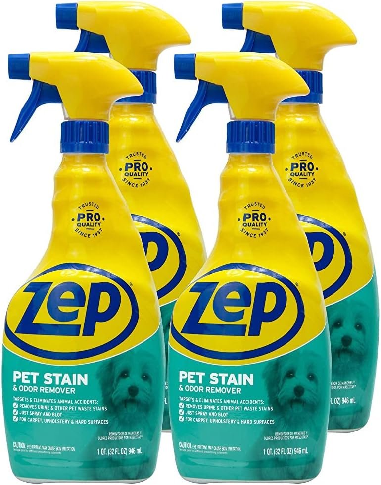 Zep Pet Stain and Odor Remover – 32 oz (Cases of 4)