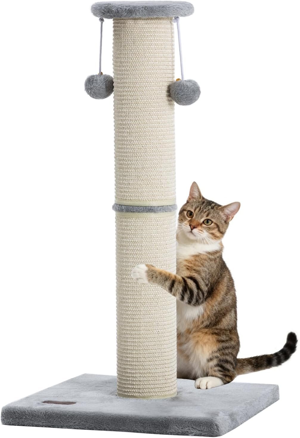 34″ Cat Scratching Post with Replaceable Sisal Scratcher