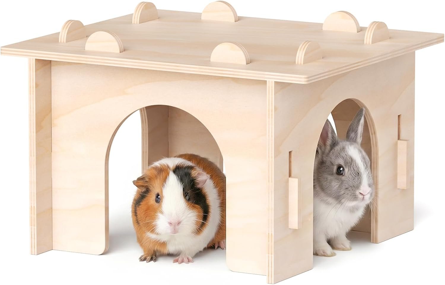 Guinea Pig Hideout, Large Wooden Guinea Pig House Hut, Bunny House