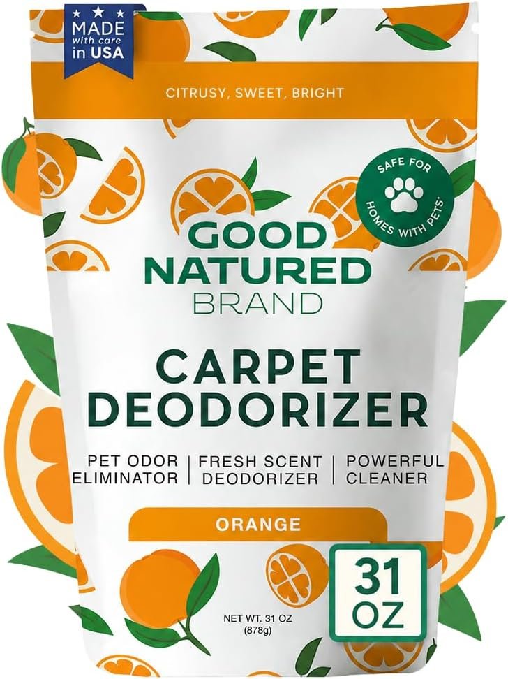 Good Natured Brand Carpet Deodorizer & Pet Odor Eliminator Powder, 31oz