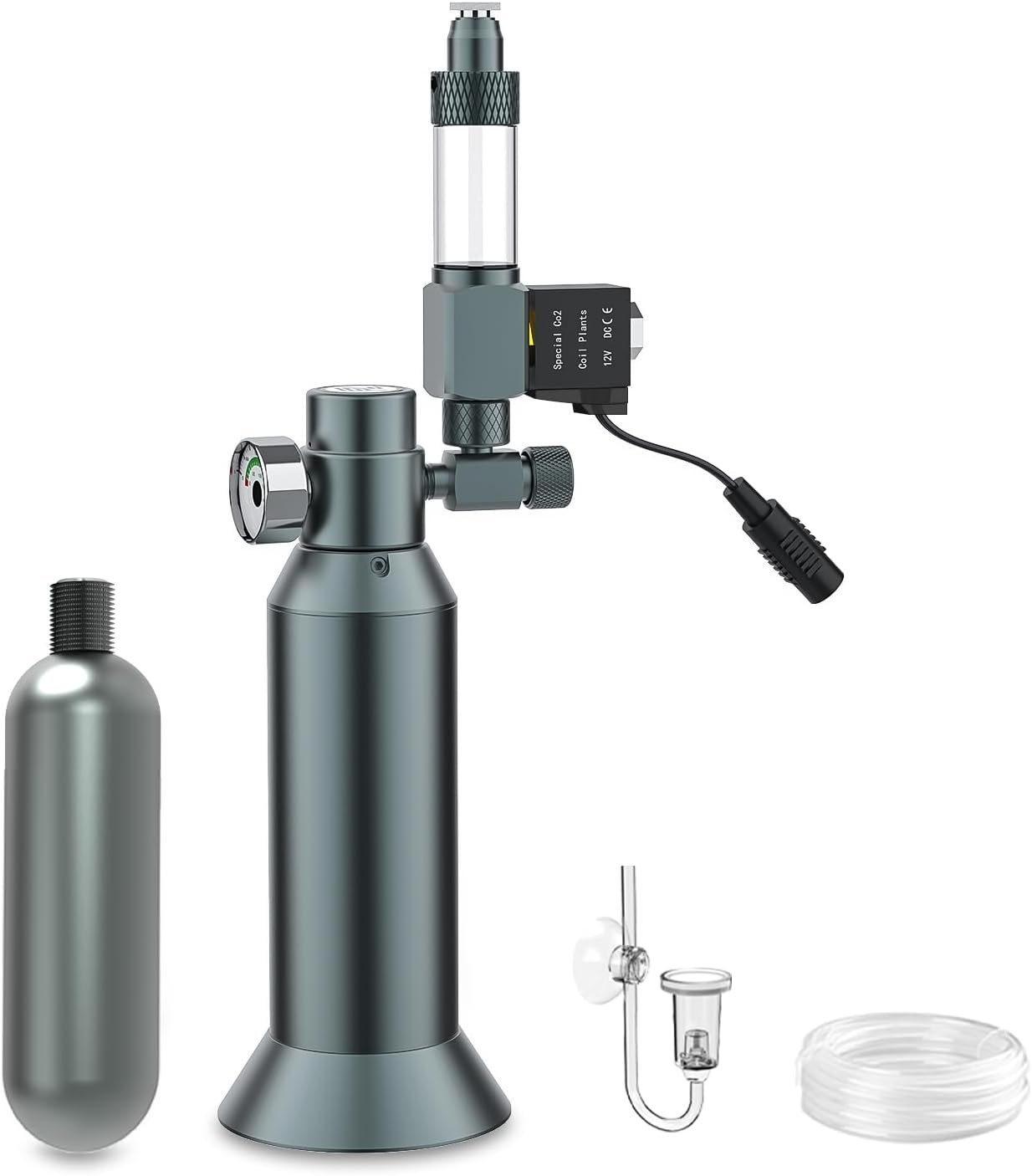 FZONE 80g Desktop Aquarium Complete CO2 kit with Solenoid and CO2 Cartridge