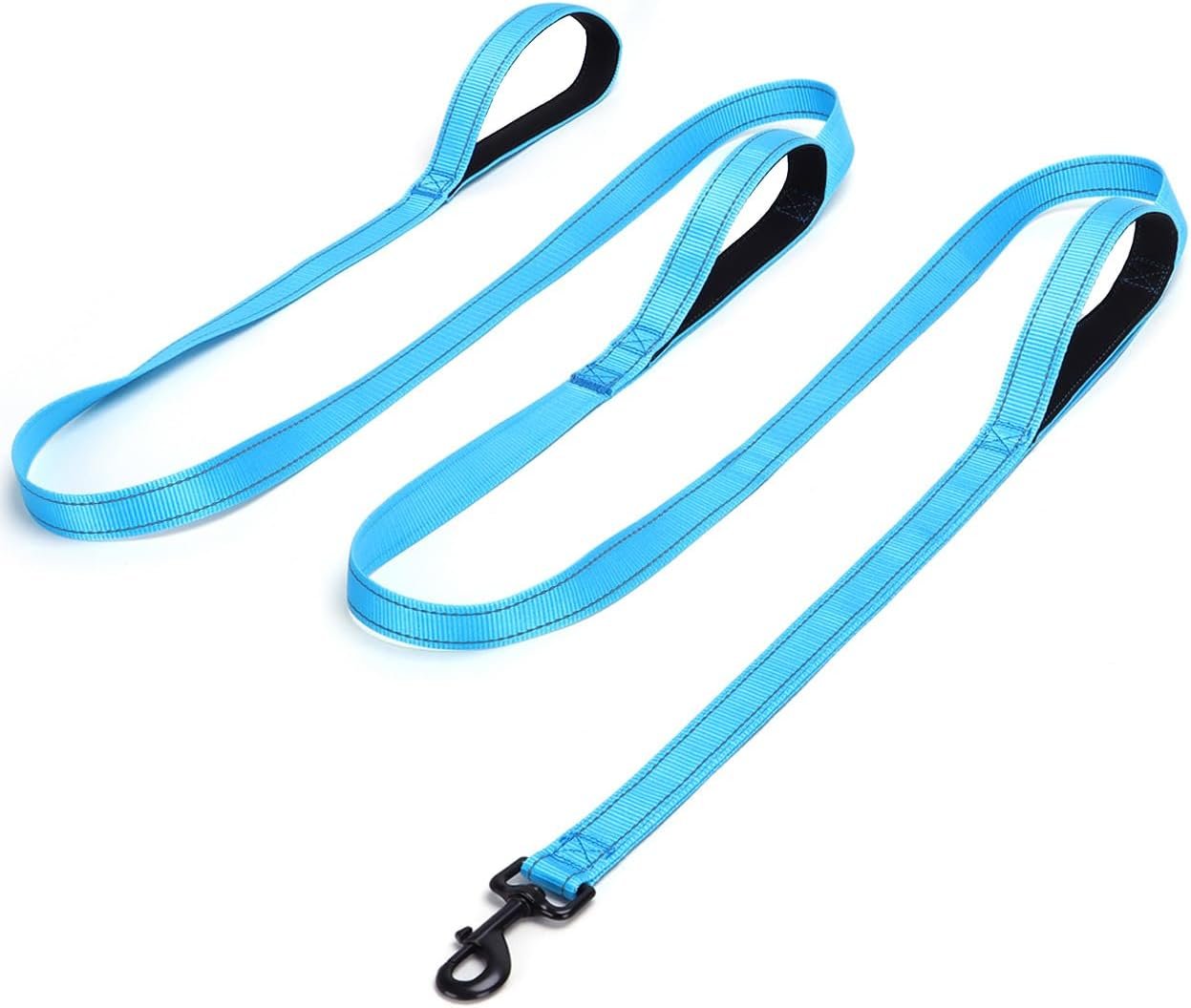 3 Handle Dog Leash 10FT Triple Handle Reflective Large Medium Dog