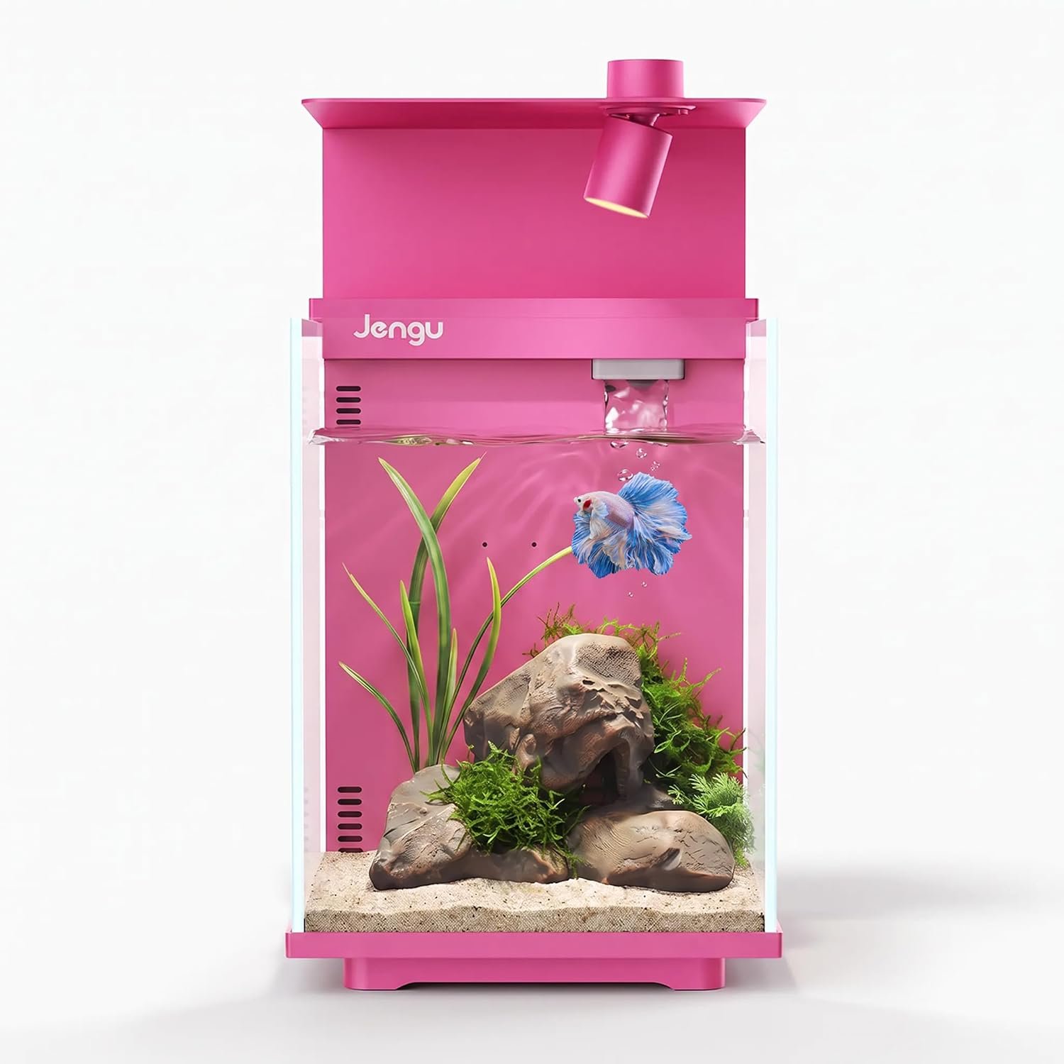 T1 2.1 Gal Betta Fish Tank, Nano Desktop Aquarium Starter Kit