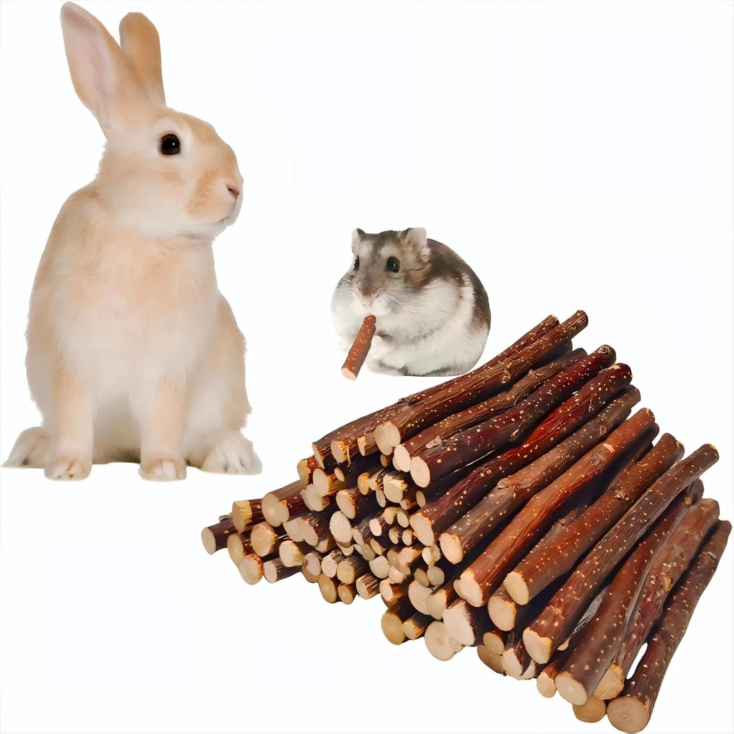 600g Apple Sticks for Chinchilla,Chew Toys and Treats for Rabbit