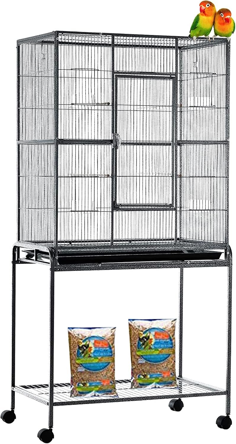 54″ Wrought Iron Breeding Flight Bird Parrot Cage