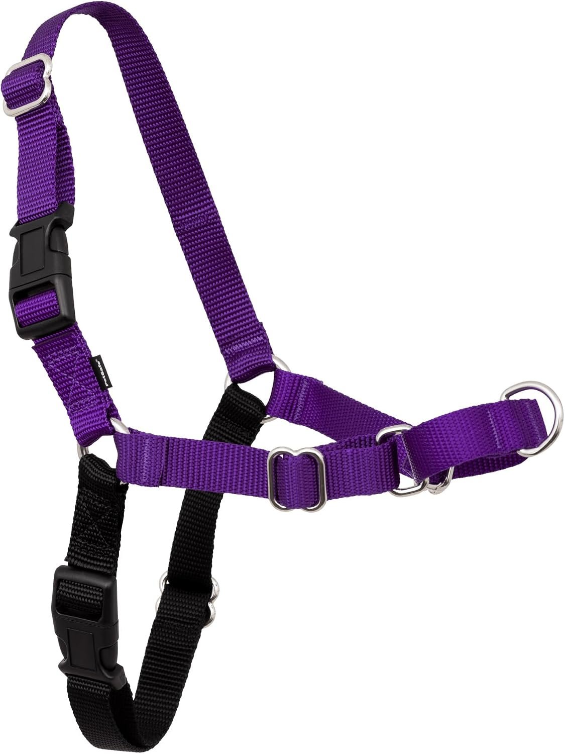 PetSafe Easy Walk Harness, No Pull Dog Harness, Deep Purple, Medium/Large