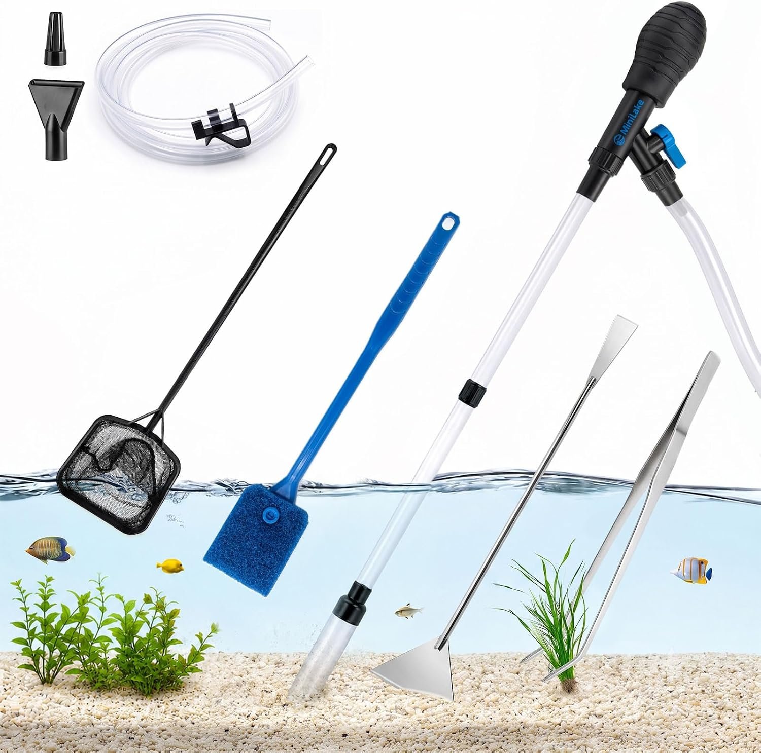 5 in 1 Aquarium Gravel Cleaner Kit