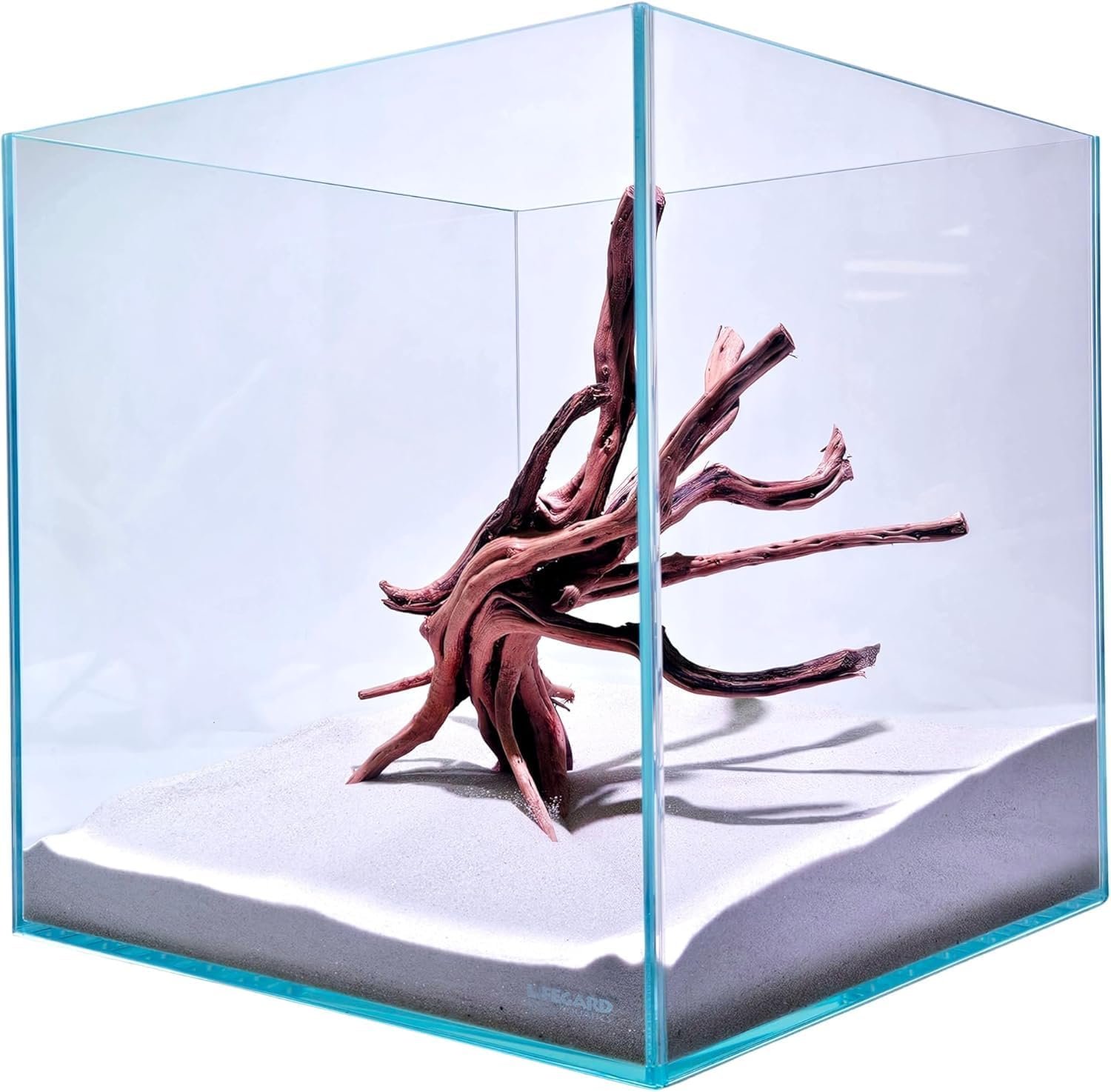 Lifegard Aquariums – 12 Gallon Cube Low Iron Ultra Clear Glass Tank 5mm – 14.52”X14.52”X14.52”