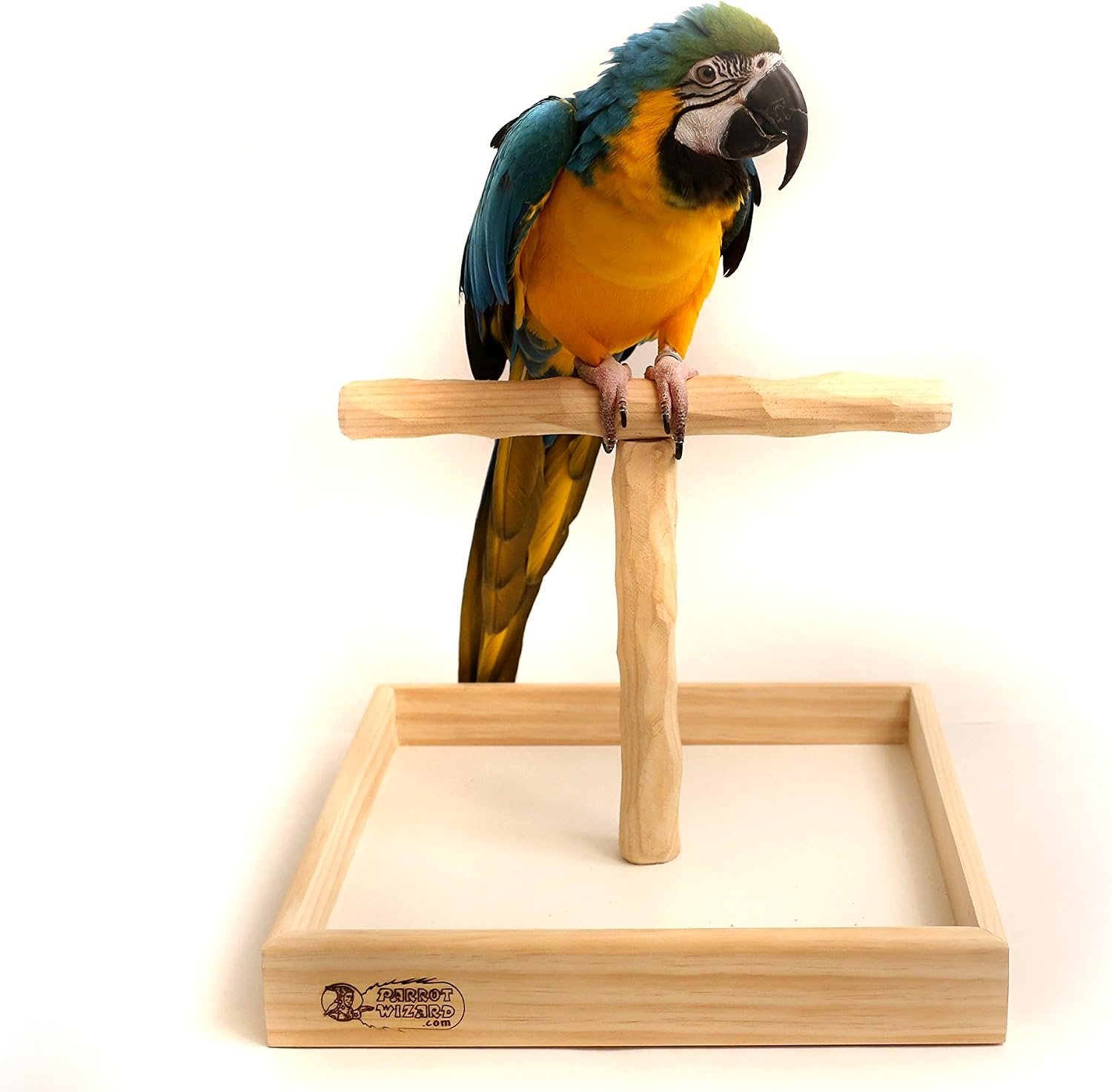 Deluxe Large Tabletop NU Perch – Parrot T Perch Stand Large