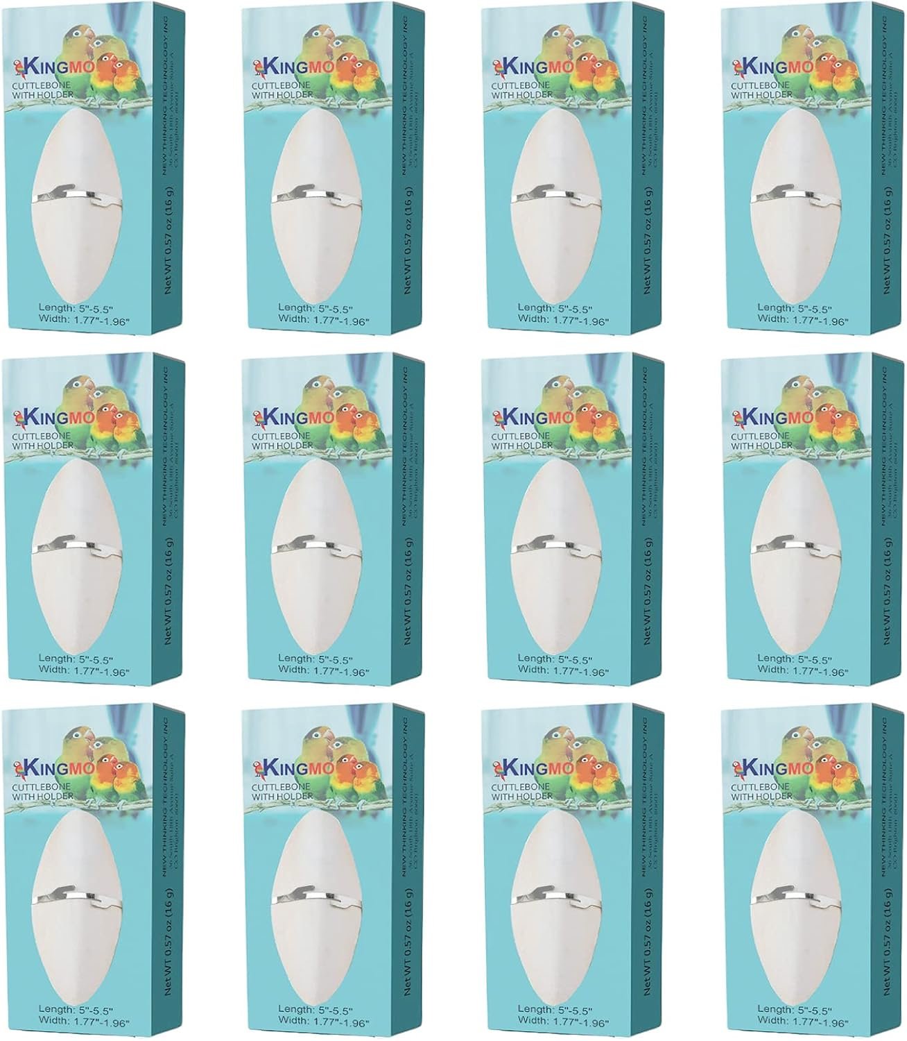Bird Cuttlebone for Parakeets, Cuddle Bone, Birds Calcium, 5″-5.5″, 12 Pcs