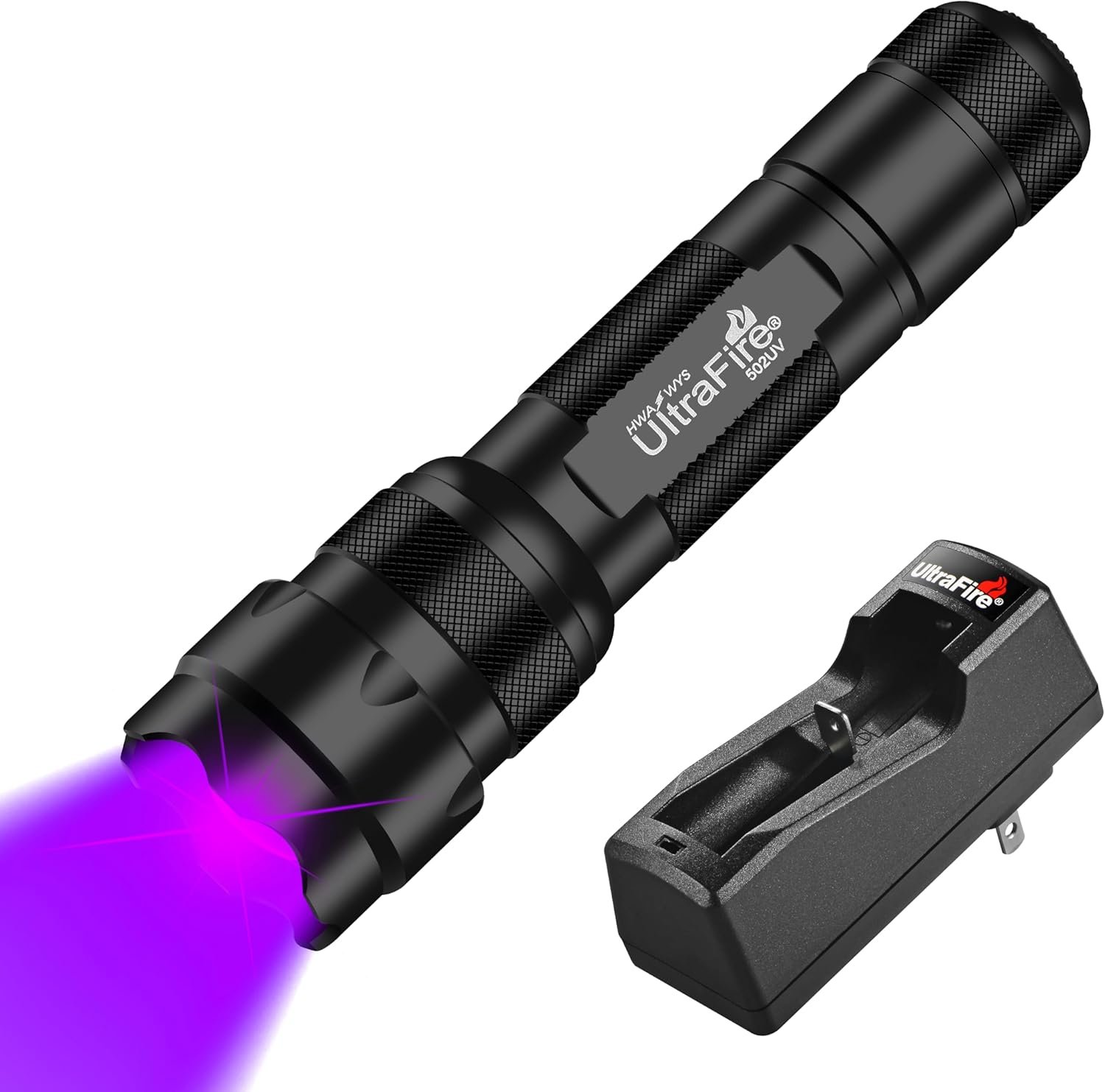 ULTRAFIRE 395-405nm UV Flashlight for Resin Curing, Zoomable Black Light