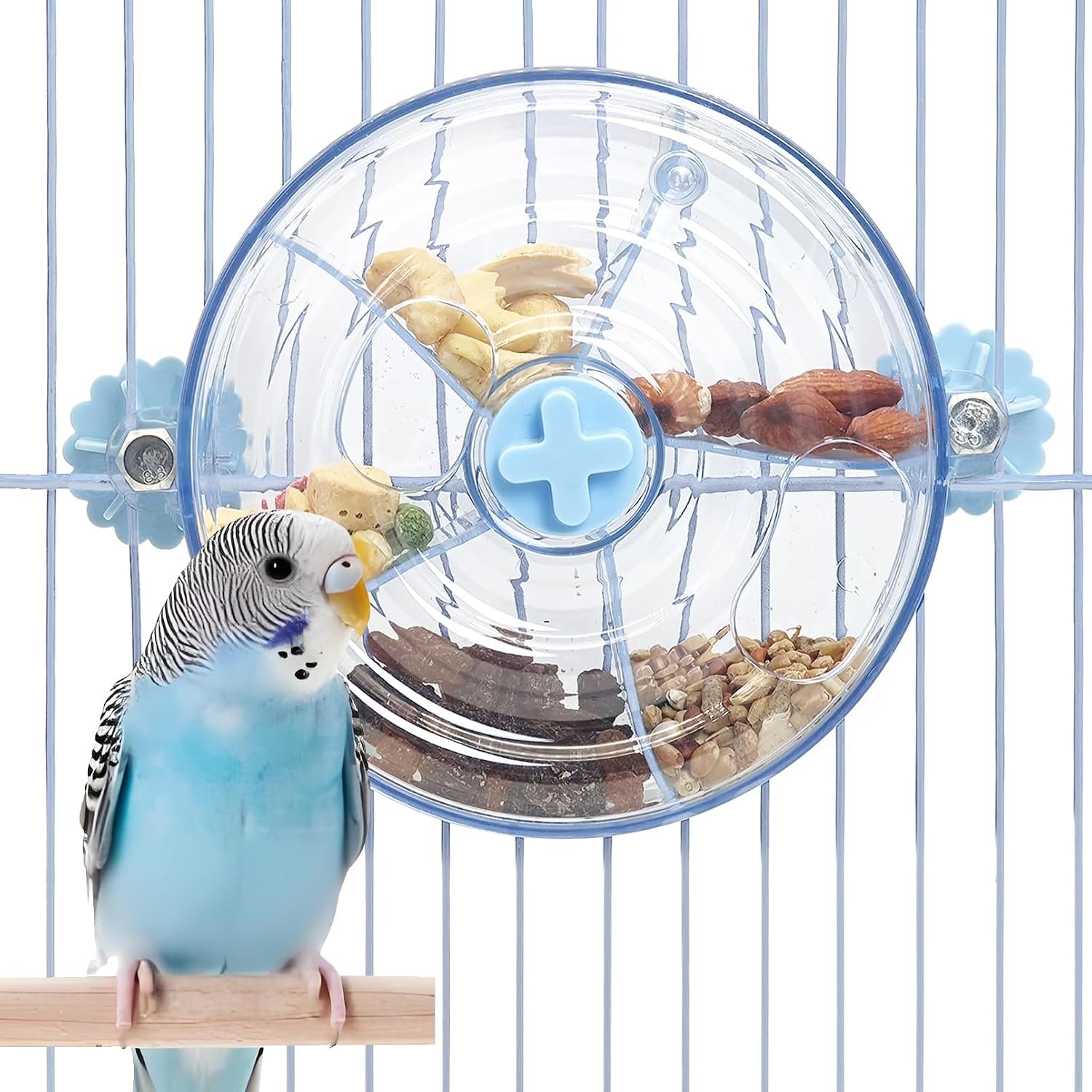 BNOSDM Bird Foraging Toy, Enrichment Parrot Puzzle Toys Transparent