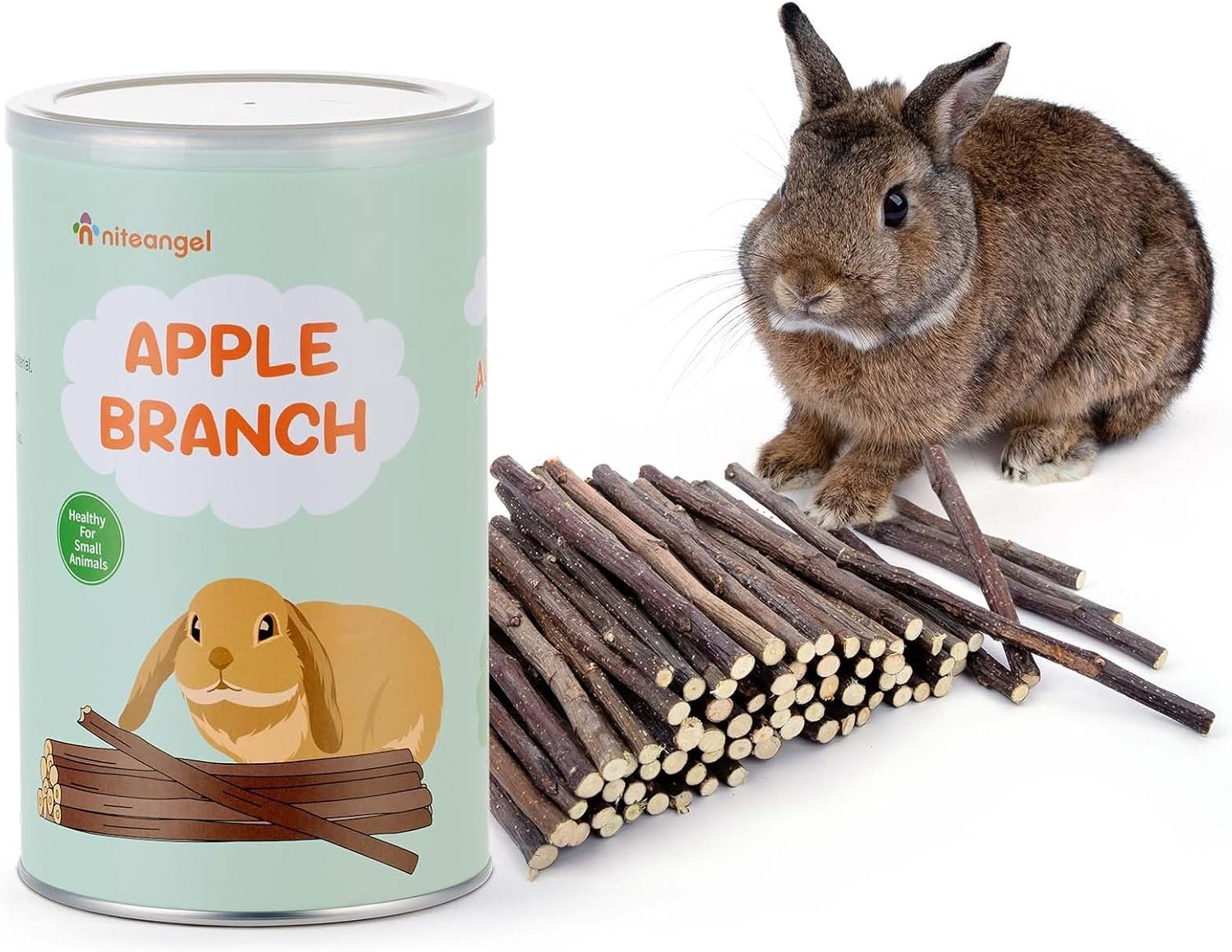 Niteangel Apple Sticks Chew Toys: Natural Herbal Flavor & No Additives