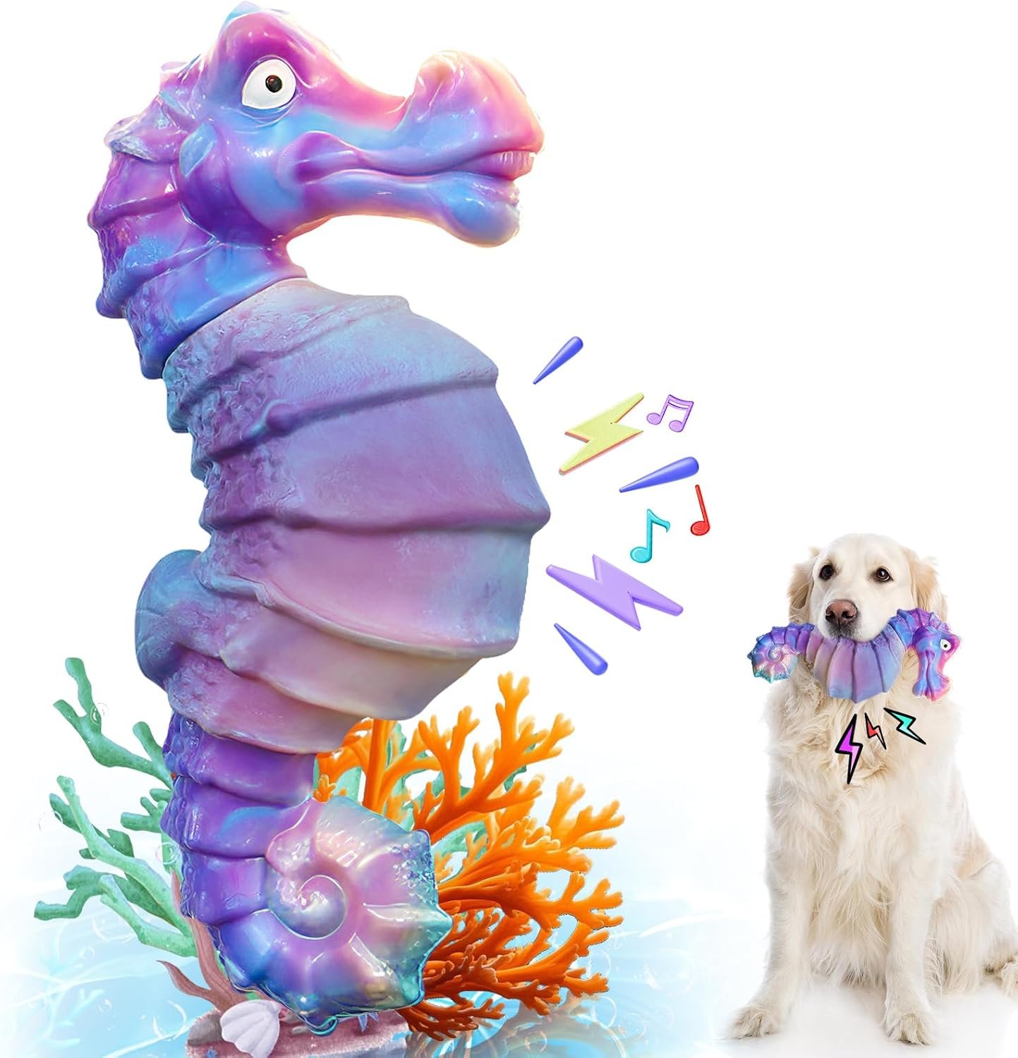 Jeefome Squeaky Dog Chew Toys for Aggressive Chewers