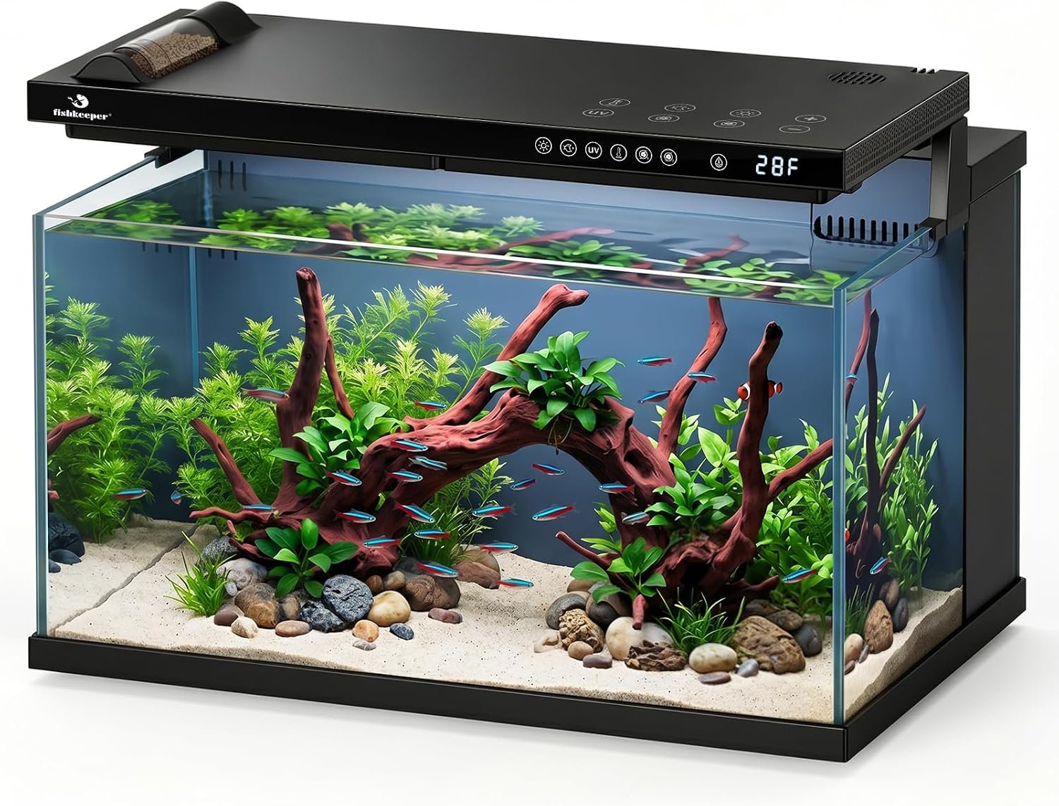 fishkeeper 5 Gallon Smart All-in-One Desktop Aquarium