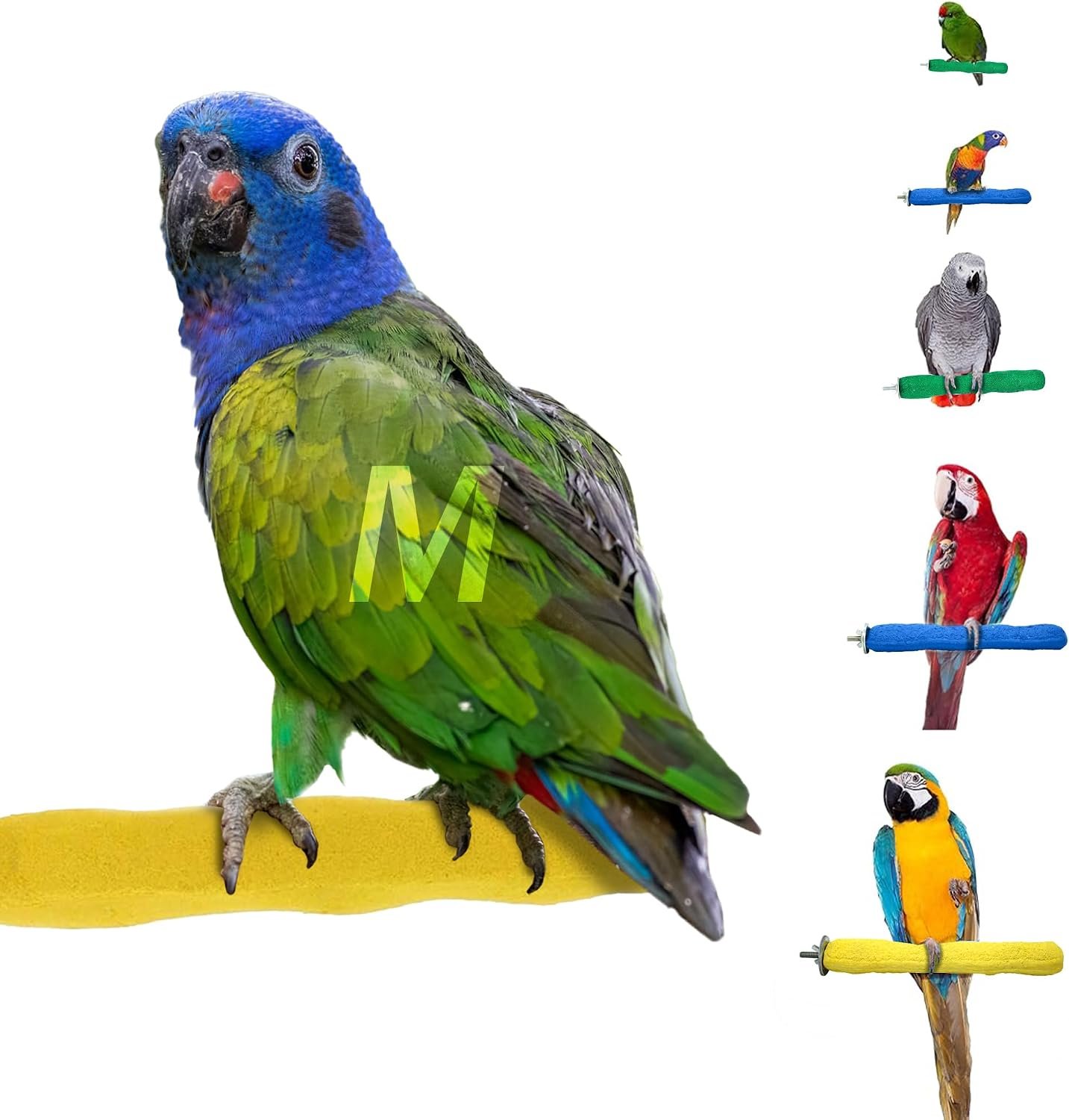 Sweet Feet and Beak Comfort Grip Safety Bird Perch, Medium Pedicure Perch