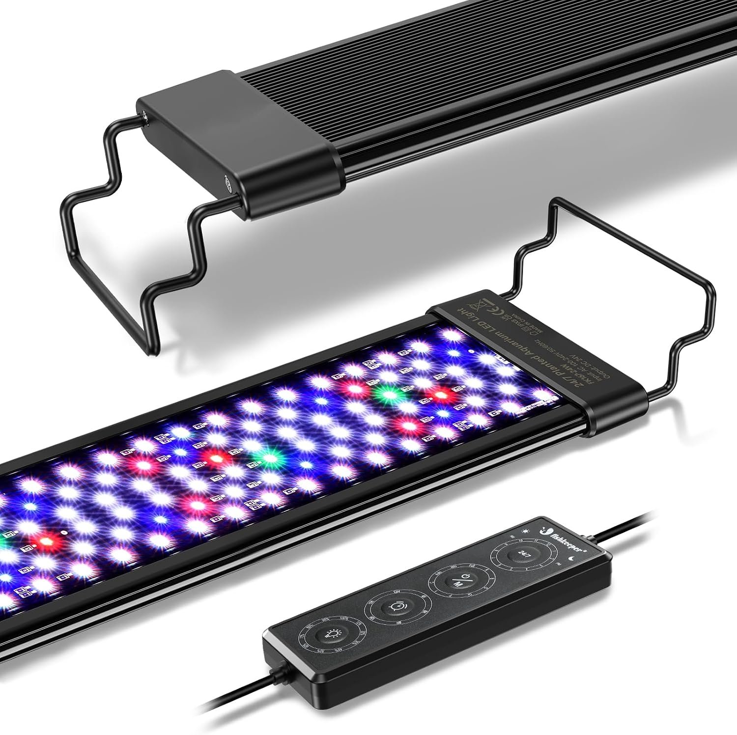 fishkeeper LED Aquarium Light with 24/7 Mode, Super‑Bright 108 LEDin 6 Rows